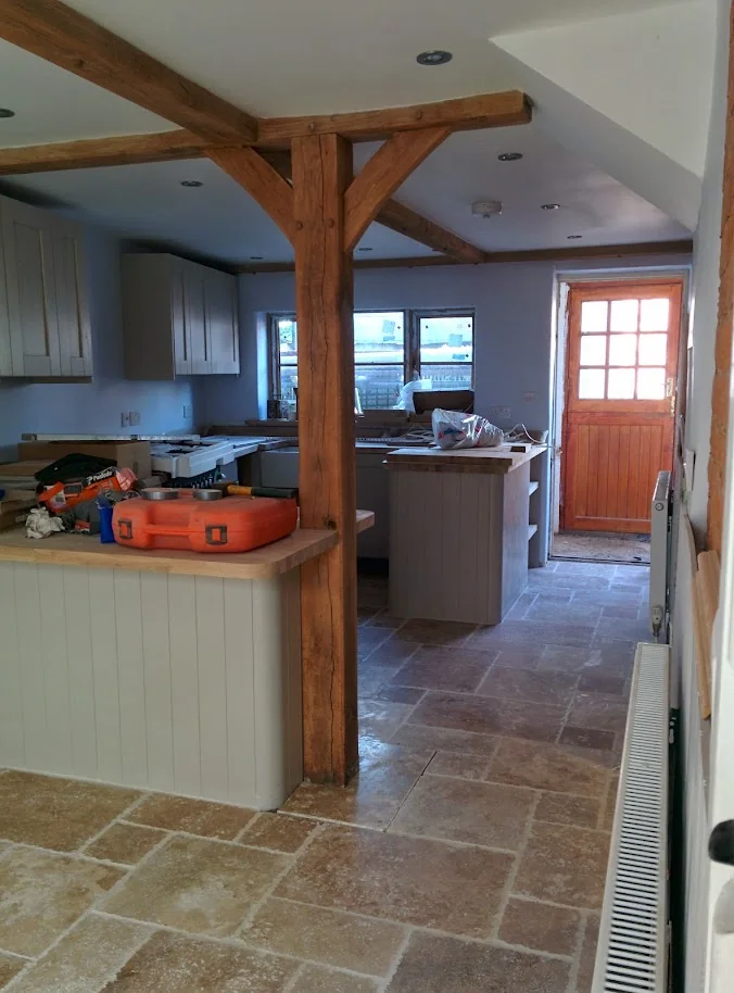 Cottage kitchen in Worcestershire WR2 after refurbishment